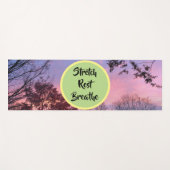 Herfst Sunset Stretch Rest Adem Yoga Mat (Voorkant (horizontaal))