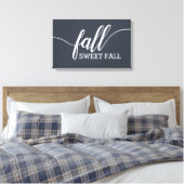 Herfst Sweet Herfst Script Canvas Afdruk (Insitu (Slaapkamer))
