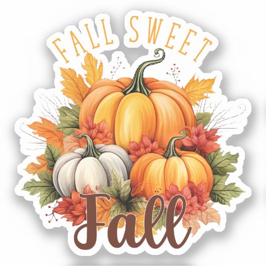 Herfst Sweet Herfst Sticker (Voorkant)
