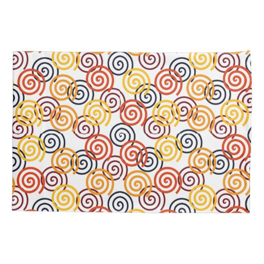 Herfst Swirls Kussensloop (Achterkant)