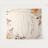 Herfst Symfonie Trouwfoto Achtergrond Wandkleed (Voorkant (horizontaal))