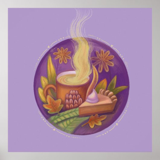 herfst taart poster (Voorkant)