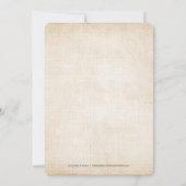 Herfst Tan & White Flowers Vrijgezellenfeest Kaart (Achterkant)