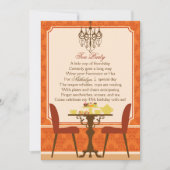 Herfst Tea Party Uitnodiging (Voorkant)