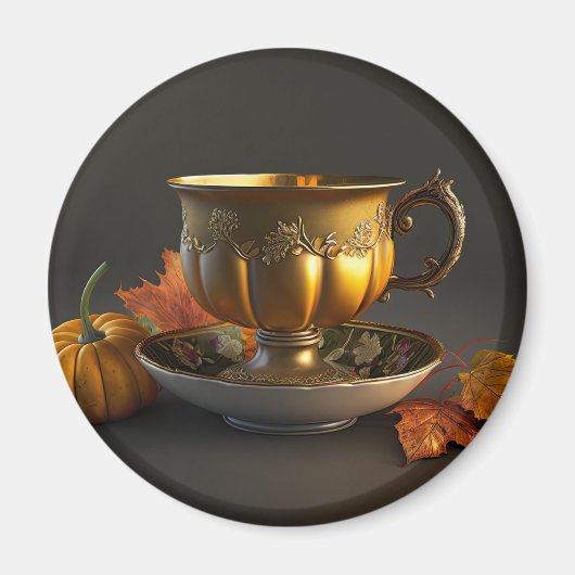 Herfst Teacup Magneet (Voorkant)