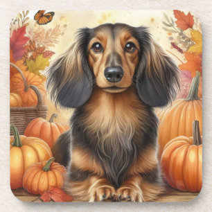 Herfst Teckel Verrukking: Herfst Onderzetters