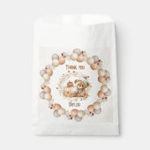Herfst Teddy Bear Verjaardagsgunsttassen Bedankzakje (Voorkant)