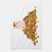 Herfst Teddybeer 2 Theedoek (Verticaal)