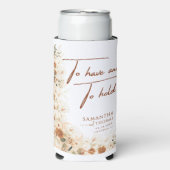 Herfst Terracotta Bloemen bruiloft Koelbox gunst (Seltzer Voorkant)