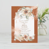 Herfst Terracotta Bloemengruis Pampasgras BRUIDSSC (Staand voorkant)