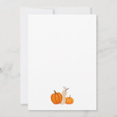 Herfst Thanksgiving Dinner Invitation met Pompoen Kaart (Achterkant)