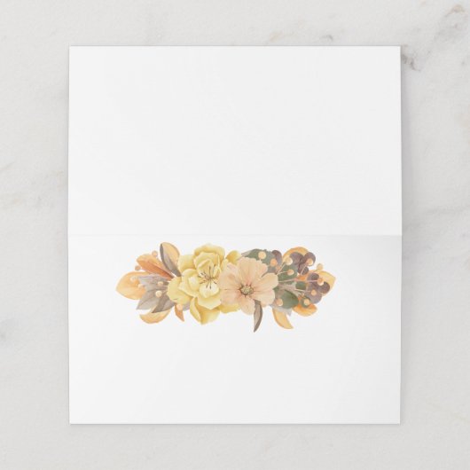 Herfst Thanksgiving Flowers (Buitenkant ongevouwen)