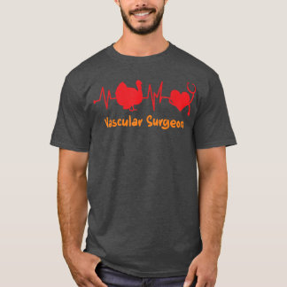 Herfst Thanksgiving Hartslag Turkije vasculair chi T-shirt
