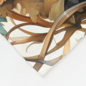 Herfst Thanksgiving Pompoen Lantaarn Oogst Fleece Deken (Hoek)