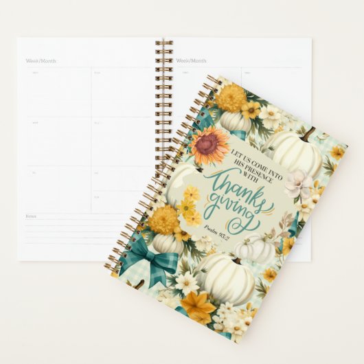 Herfst Thanksgiving thema Inspirerend Planner (Display)