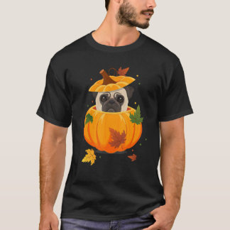 Herfst & Thanksgiving Voor Kinderen Pug Hond Pompo T-shirt