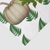 Herfst Thanksgiving White Pumpkins Flora Artwork Tissuepapier (Detail)