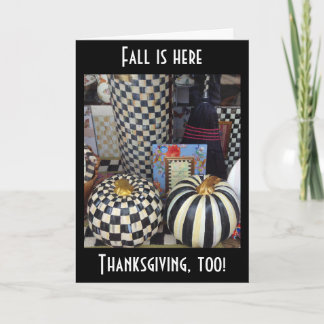 HERFST/THANKSGIVING=WISHT VOOR U FEESTDAGEN KAART