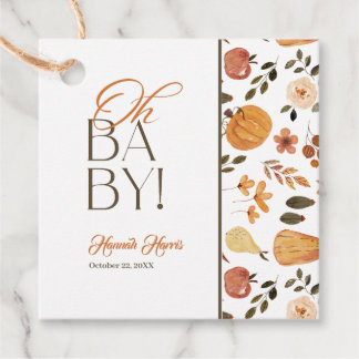 Herfst Thema Baby Shower Bedankjes Labels