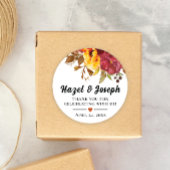 Herfst thema Bedankt Sticker