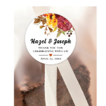 Herfst thema Bedankt Sticker