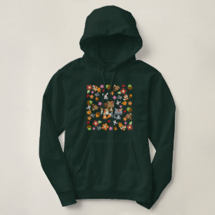 Herfst Thema Bos Dieren Patroon Hoodie