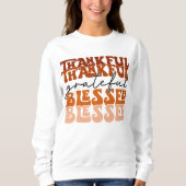 HERFST THEMA DANKBAAR DANKBAAR GEZEGEND TRUI (Voorkant)