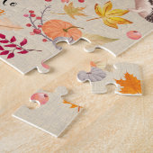 Herfst thema puzzel legpuzzel (Zijkant)