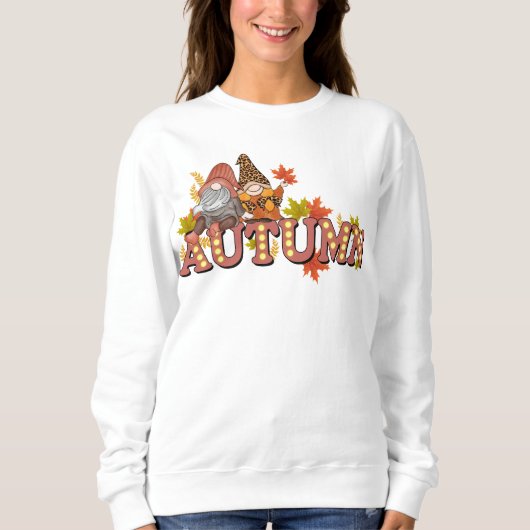 HERFST THEMA RETRO GROOVY HERFST GNOMES TRUI (Voorkant)
