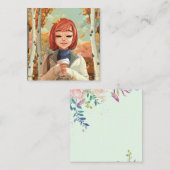 Herfst Thmed Notitiekaartje (Voorkant / Achterkant)