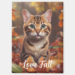 Herfst tijd kattenmagneet magneet