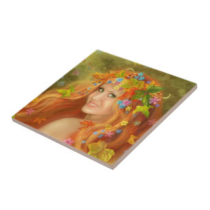 herfst Tile Fairy Tegeltje