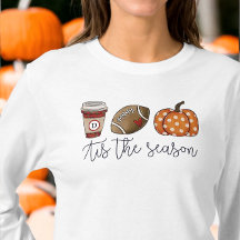 Herfst Tis het Seizoen Custom Coffee Football Pomp