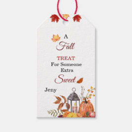 Herfst traktatie voor iemand lief  cadeau label cadeaulabel