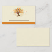 Herfst Tree Place Card Plaatskaartje (Voorkant / Achterkant)