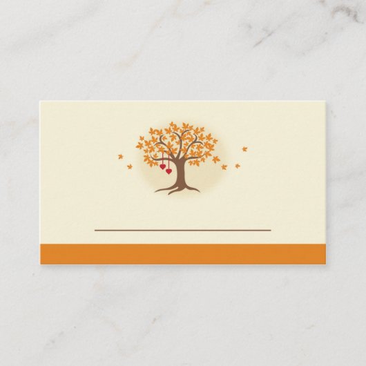Herfst Tree Place Card Plaatskaartje (Voorkant)