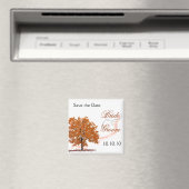 Herfst Tree Save-The-Date-rust II Magneet (Insitu (Vaatwasser))