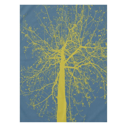 Herfst Tree Silhouette Tafelkleed (Voorkant)