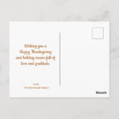 Herfst Tree Vakantie Herfst Thanksgiving Briefkaart (Achterkant)