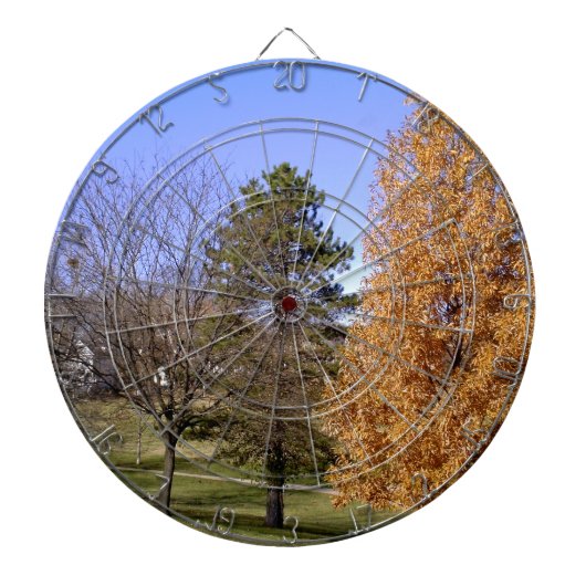 Herfst Trees Dartbord (Voorkant)