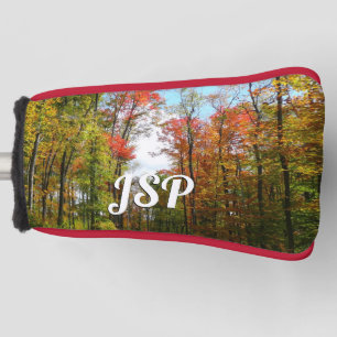 Herfst Trees en Blue Sky Autumn Natuur Fotografie Golfheadcover