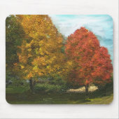 Herfst Trees Mousepad Muismat (Voorkant)