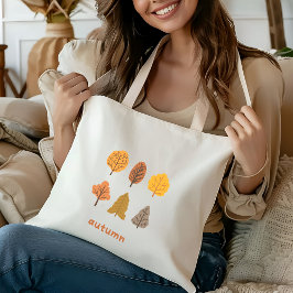 Herfst Trees Tote Bag