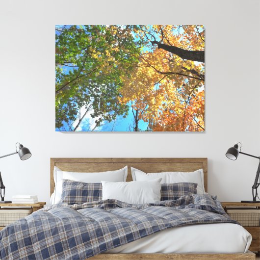 Herfst Treetops LG Canvas Print (Insitu (Slaapkamer))