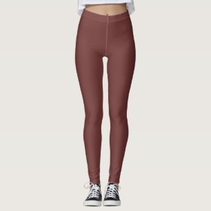 Herfst Trend Kleur Mahonie Solid Leggings
