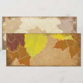  Herfst Trouwkerkprogramma Herfstbladeren Programma (Voorkant / Achterkant)