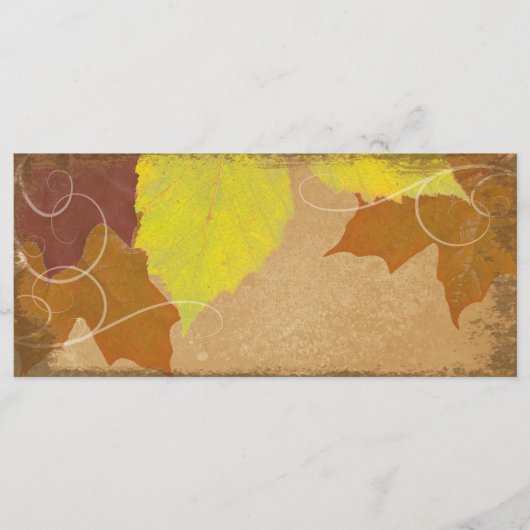  Herfst Trouwkerkprogramma Herfstbladeren Programma (Voorkant)