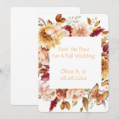 HERFST TROUWROMANTIEK SAVE THE DATE (Voorkant / Achterkant)