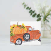 Herfst Truck 1 Briefkaart (Staand voorkant)