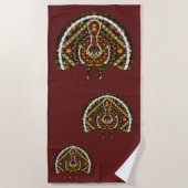 Herfst Turkey Beach Towel Strandlaken (Voorkant)